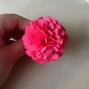 Pink flower ring